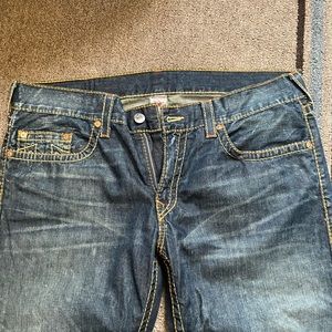 TRUE RELIGION WORLD TOUR STRAIGHT LEG JEANS Y2K MENS AESTHETIC